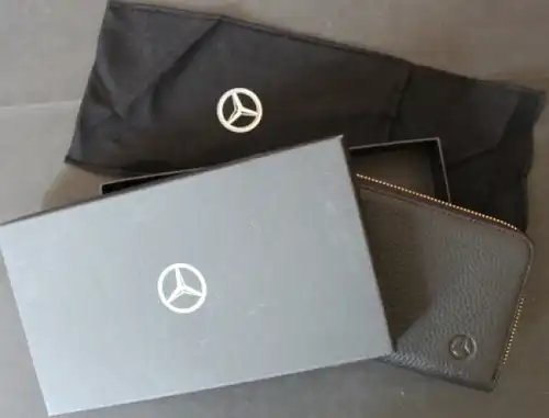 Mercedes-Benz Geldbörse 2010 mit Logo Rindsleder in Originalbox (7904)