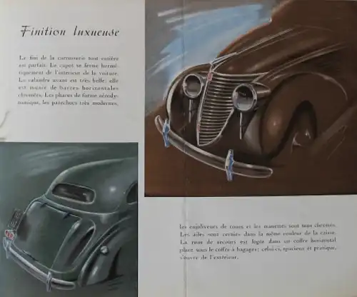 Fiat 2800 Modellprogramm 1939 Automobilprospekt (7988)