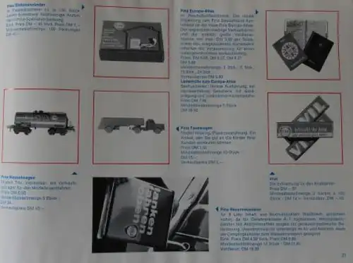 FINA "Verkaufsförderung-Werbeplan" 1964 Tankstellen-Werbemappe (8036)