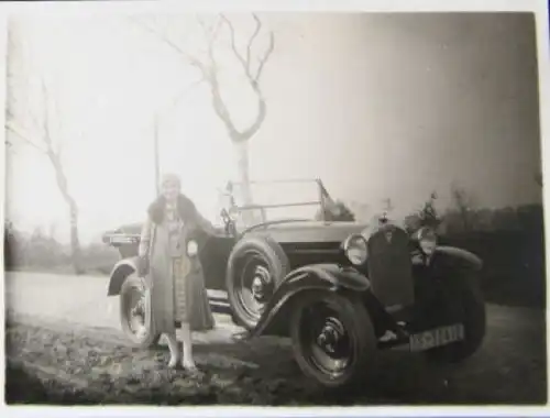 Adler Favorit Cabriolet 1928 Originalfoto (8113)