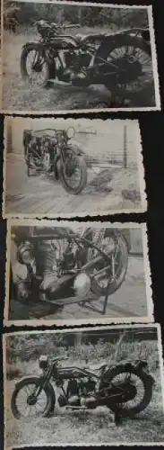 Ardie 500 cc Motorrad mit JAP-Motor 1925 zehn Originalfotos (8145)