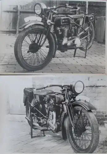 Ardie 500 cc Motorrad mit JAP-Motor 1925 zehn Originalfotos (8145)