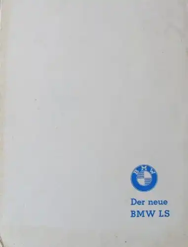 BMW 700 LS Modellprogramm 1960 "Der neue LS" Automobil-Pressemappe (8193)