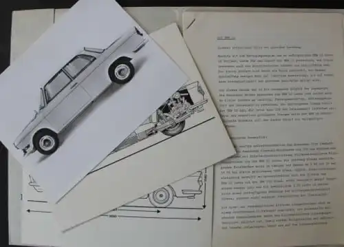 BMW 700 LS Modellprogramm 1960 "Der neue LS" Automobil-Pressemappe (8193)