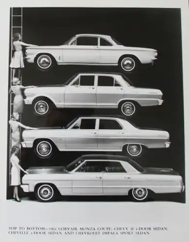 Chevrolet Modellprogramm 1964 Werksfoto (8184)