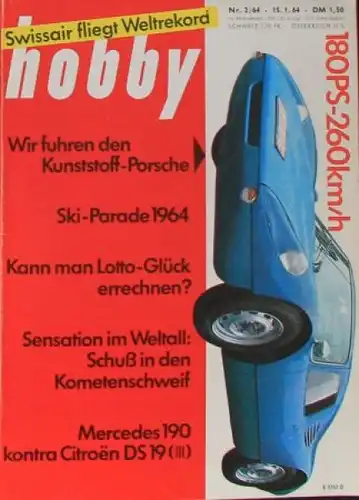"Hobby - Das Magazin der Technik" 1964 Porsche 904 GTS Technik-Magazin (8399)