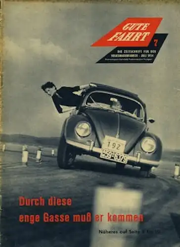 "Gute Fahrt" Volkswagen Zeitschrift 1954 (8421)