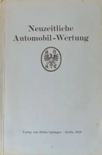 ADAC "Neuzeitliche Automobil-Wertung" Fahrzeugtechnik 1929 (8485)