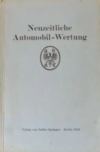 ADAC "Neuzeitliche Automobil-Wertung" Fahrzeugtechnik 1929 (8485)