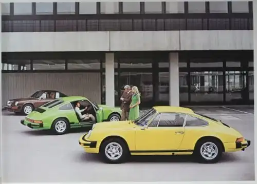 Porsche 911 Modellprogramm 1975 Automobilprospekt (0199)