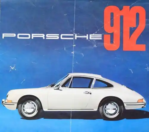 Porsche 912 Modellprogramm 1965 Automobilprospekt (0176)
