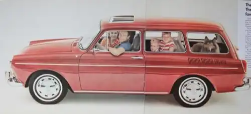 Volkswagen 1600 Kombi Modellprogramm 1968 "If it's not a station wagon" Automobilprospekt (0217)