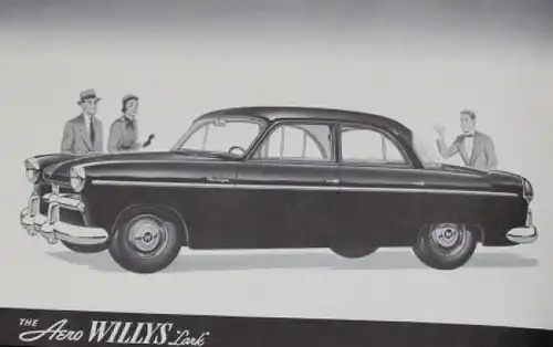 Willys Aero Modellprogramm 1954 "Confidential" Automobilprospekt (0312)