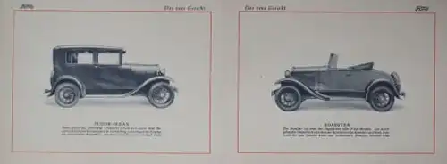 Ford A Modellprogramm 1930 "Das neue Gesicht" Automobilprospekt (0324)