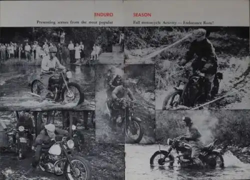 Indian Motorräder Modellprogramm 1953 "Pow Wow Magazine" zwei Motorradprospekte (0328)