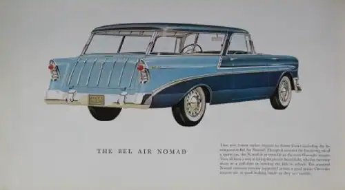 Chevrolet Modellprogramm 1956 Automobilprospekt (0082)