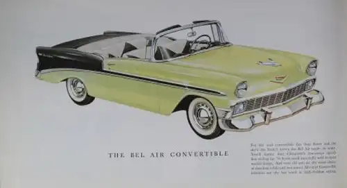 Chevrolet Modellprogramm 1956 Automobilprospekt (0082)