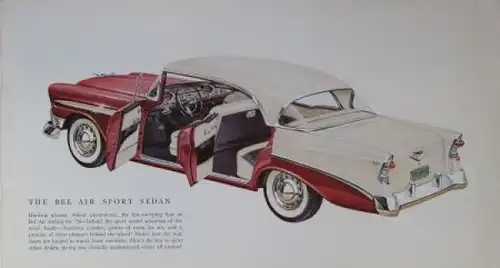 Chevrolet Modellprogramm 1956 Automobilprospekt (0082)