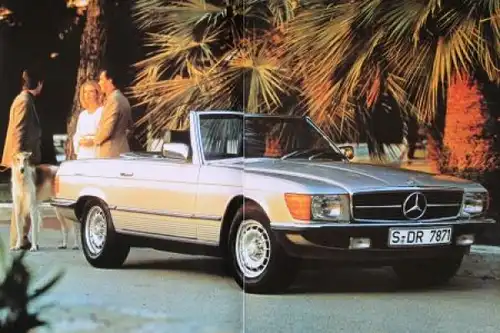 Mercedes-Benz 280 SL - 500 SL Modellprogramm 1982 Angebotsmappe mit 6 Prospekten in Originalordner (0077)