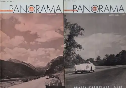 "Porsche Panorama" 1961 Porsche-Firmenmagazin vier Ausgaben (0091)