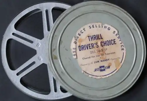 Chevrolet Filmrolle 1956 "Thrill Driver's choice" in original Filmdose (0134)