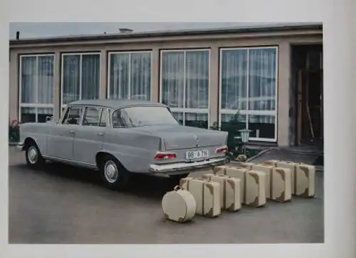 Mercedes-Benz 220 Modellprogramm 1963 Automobilprospekt (0365)