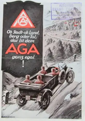 AGA Automobile Modellprogramm 1925 Automobilprospekt (0370)