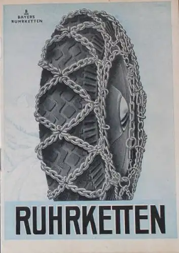 Beyers Ruhrketten 1949 Reifen-Zubehörprospekt (0392)