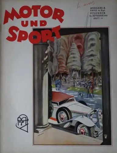 "Motor & Sport" Motor-Zeitschrift Pössneck 1933 (0403)