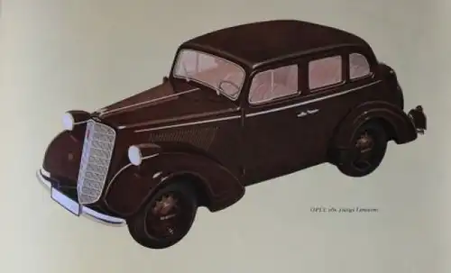 Opel 6 Zylinder Modellprogramm 1938 Automobilprospekt (0450)