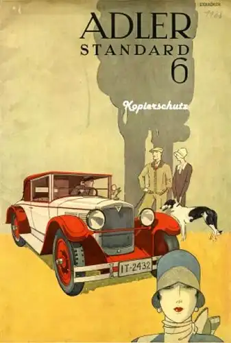 Adler Werke Advertising-Poster "Adler Standard 6" 1928 (0466)
