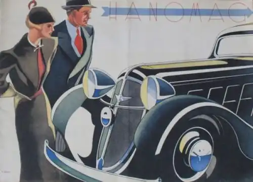 Hanomag Modellprogramm 1934 Automobilprospekt (0666)