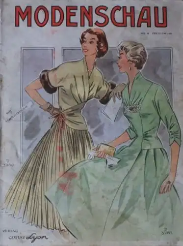 Gustav Lyon "Modenschau" 1956 Damen-Mode-Katalog (0491)