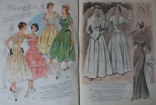 Gustav Lyon "Modenschau" 1956 Damen-Mode-Katalog (0491)