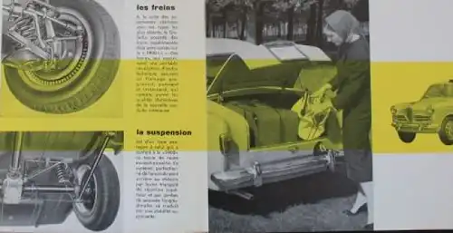 Alfa Romeo Giulietta 1300 Modellprogramm 1958 Automobilprospekt (0764)