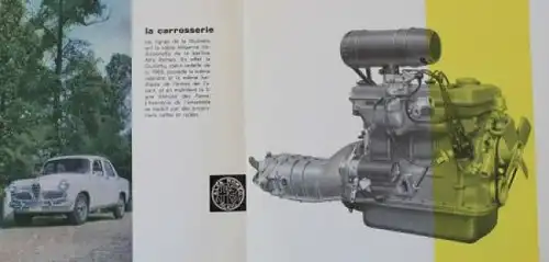 Alfa Romeo Giulietta 1300 Modellprogramm 1958 Automobilprospekt (0764)