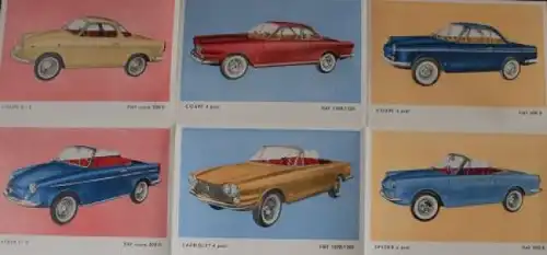 Moretti Carrozzerie Speciali Modellprogramm 1959 Automobilprospekt (0826)