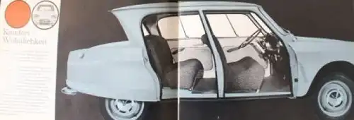 Citroen Ami 6 Modellprogramm 1963 Automobilprospekt (0827)
