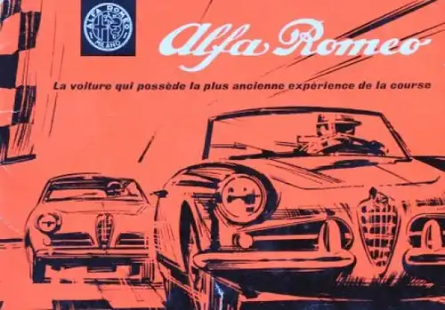 Alfa Romeo "L'histoire d' Alfa Romeo" 1962 Automobilprospekt (0926)