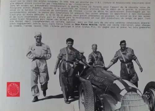 Alfa Romeo "L'histoire d' Alfa Romeo" 1962 Automobilprospekt (0926)