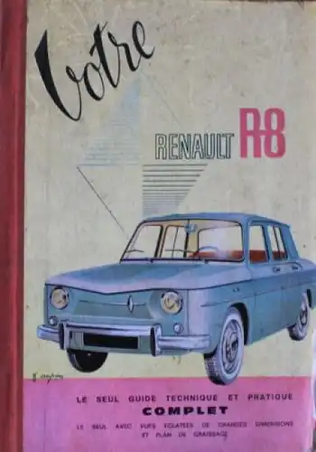 Renault 8 "Votre Renault" 1967 Betriebsanleitung (0897)