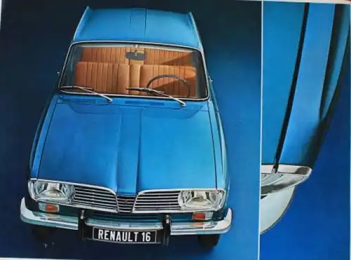 Renault 16 Modellprogramm 1967 Automobilprospekt (1225)