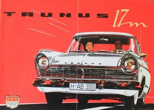 Ford Taunus 17 M Modellprogramm 1958 Gotschke-Motive Automobilprospekt (0916)