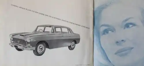 Lancia Flamina Modellprogramm 1962 Automobilprospekt (0927)