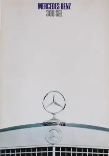 Mercedes-Benz 300 SEL Modellprogramm 1968 Automobilprospekt (0945)