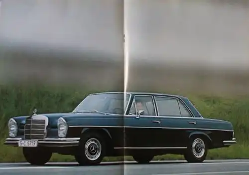 Mercedes-Benz 300 SEL Modellprogramm 1968 Automobilprospekt (0945)