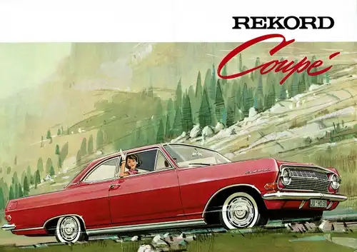 Opel Rekord Coupe Modellprogramm 1963 Automobilprospekt (0959)