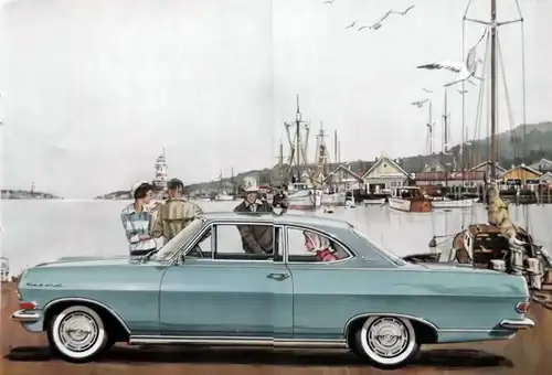 Opel Rekord Coupe Modellprogramm 1963 Automobilprospekt (0959)