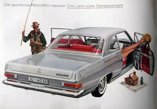 Opel Rekord Coupe Modellprogramm 1963 Automobilprospekt (0959)