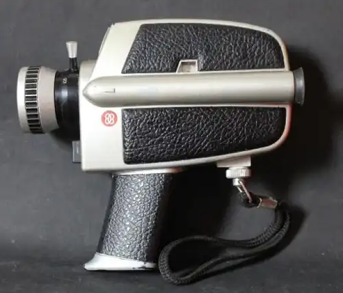 Bauer Filmkamera C3 Super 8 mit Tasche 1971  (1318)